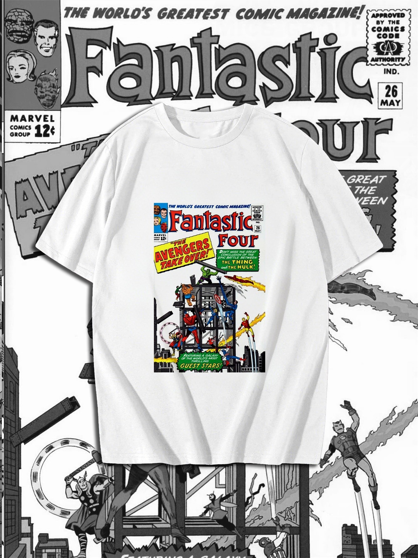 Superhero Warrior Cotton Print T-Shirt 0055